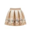 Picture of PRE ORDER Monnalisa Girls Teddy Top & Skirt Set X 2 - Ivory Beige Grey