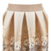 Picture of PRE ORDER Monnalisa Girls Teddy Top & Skirt Set X 2 - Ivory Beige Grey