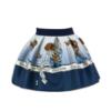 Picture of PRE ORDER Monnalisa Girls Daisy Duck Top & Skirt Set X 2 - Ivory Navy Blue