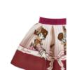 Picture of PRE ORDER Monnalisa Girls Daisy Duck Top & Skirt Set X 2 - Ivory Burgundy