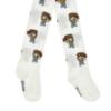 Picture of PRE ORDER Monnalisa Girls Daisy Duck Tights - Ivory Navy Blue