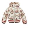 Picture of PRE ORDER Monnalisa Girls Toy Story Padded Hooded Jacket - Ivory Multi