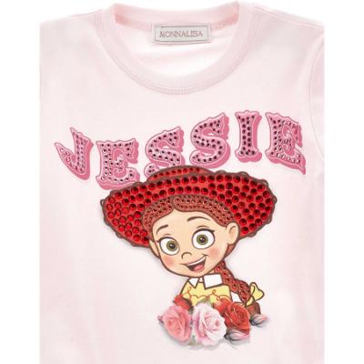 Picture of PRE ORDER Monnalisa Girls Toy Story Long Sleeve Dress - Pink