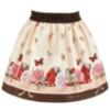 Picture of PRE ORDER Monnalisa Girls Toy Story Top & Roses Skirt Set X 2 - Ivory Multi