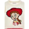 Picture of PRE ORDER Monnalisa Girls Toy Story Blouse Jumper & Denim Skirt Set X 3 - Ivory Navy Blue