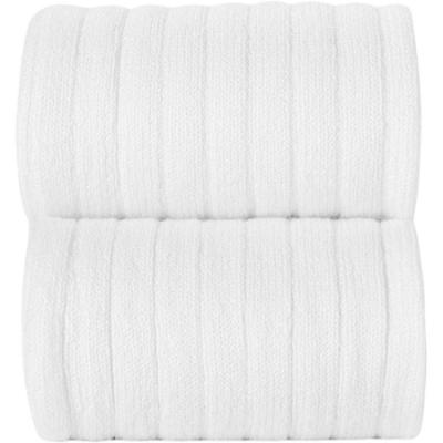 Picture of Condor Socks Basic Rib Knee High Socks - White