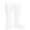 Picture of Condor Socks Basic Rib Knee High Socks - White