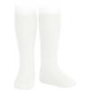 Picture of Condor Socks Basic Rib Knee High Socks - Ivory