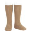 Picture of Condor Socks Basic Rib Knee High Socks - Beige Camel