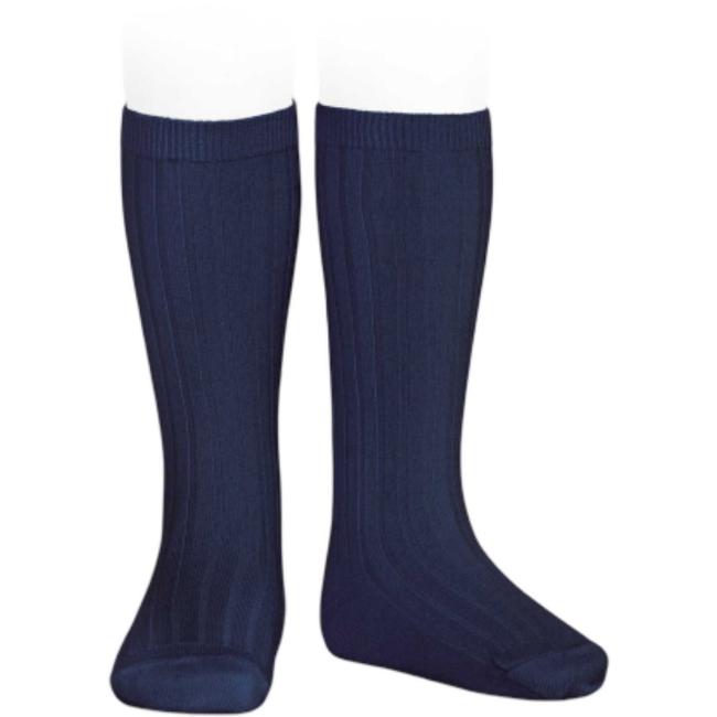 Picture of Condor Socks Basic Rib Knee High Socks - Navy Blue