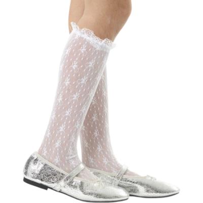 Picture of Condor Socks Silk Lace  Knee High Socks - White