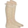 Picture of Condor Socks Silk Lace  Knee High Socks - Ivory