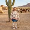 Picture of PRE ORDER Monnalisa Girls Toy Story Padded Hooded Jacket - Ivory Multi