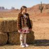 Picture of PRE ORDER Monnalisa Girls Toy Story Hooded Faux Fur Jacket - Brown
