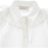 Picture of PRE ORDER Monnalisa Girls Tulle Collar Stretchy Blouse - White White