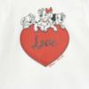 Picture of PRE ORDER Monnalisa Bebe Girls Dalmatian Heart Top & Skirt Set X 2 - Ivory Red