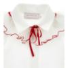 Picture of PRE ORDER Monnalisa Bebe Girls Dalmatian Jumper Blouse & Skirt Set X 3 - Ivory Red
