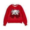 Picture of PRE ORDER Monnalisa Bebe Girls Dalmatian Jumper Blouse & Skirt Set X 3 - Ivory Red
