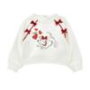 Picture of PRE ORDER Monnalisa Bebe Girls Dalmatian Tracksuit Set X 2 - Ivory Red