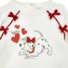 Picture of PRE ORDER Monnalisa Bebe Girls Dalmatian Tracksuit Set X 2 - Ivory Red