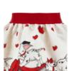 Picture of PRE ORDER Monnalisa Bebe Girls Dalmatian Bow Top & Skirt Set X 2 - Ivory Red