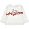 Picture of PRE ORDER Monnalisa Bebe Girls Dalmatian Bow Top & Skirt Set X 2 - Ivory Red