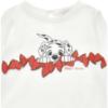 Picture of PRE ORDER Monnalisa Bebe Girls Dalmatian Bow Top - Ivory Red
