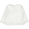 Picture of PRE ORDER Monnalisa Bebe Girls Dalmatian Bow Top - Ivory Red