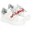 Picture of PRE ORDER Monnalisa Girls Easy On Dalmatian Pump - White Red