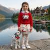 Picture of PRE ORDER Monnalisa Girls Easy On Dalmatian Pump - White Red