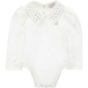 Picture of PRE ORDER Monnalisa Bebe Girls Dalmatian Jumper Blouse & Skirt Set X 3 - Ivory Red