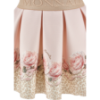 Picture of PRE ORDER Monnalisa Bebe Girls Rose Leopard Top & Skirt Set X 2 -  Ivory Pink