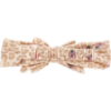Picture of PRE ORDER Monnalisa Bebe Girls Rose Leopard Stretchy Headband - Beige Pink