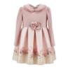 Picture of PRE ORDER Monnalisa Bebe Girls Rose Leopard Neoprene Dress - Pink