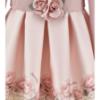 Picture of PRE ORDER Monnalisa Bebe Girls Rose Leopard Neoprene Dress - Pink