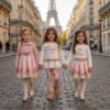 Picture of Monnalisa Bebe Girls Rose Leopard Legging Set X 2 -  Ivory Pink