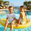 Picture of Meia Pata Girls Pears Cayo Coco Swimsuit - Lemon Green