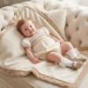 Picture of Sarah Louise Baby Smocked Puff Sleeve Bubble - Ivory Beige