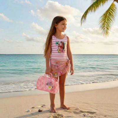 Picture of Monnalisa Girls Disney Moana Beach Bag - Pink Multi