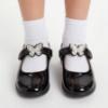 Picture of Lelli Kelly Selena With Detachable Butterfly School Shoe F Fitting - Black Patent